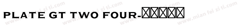 Plate Gt Two Four字体转换
